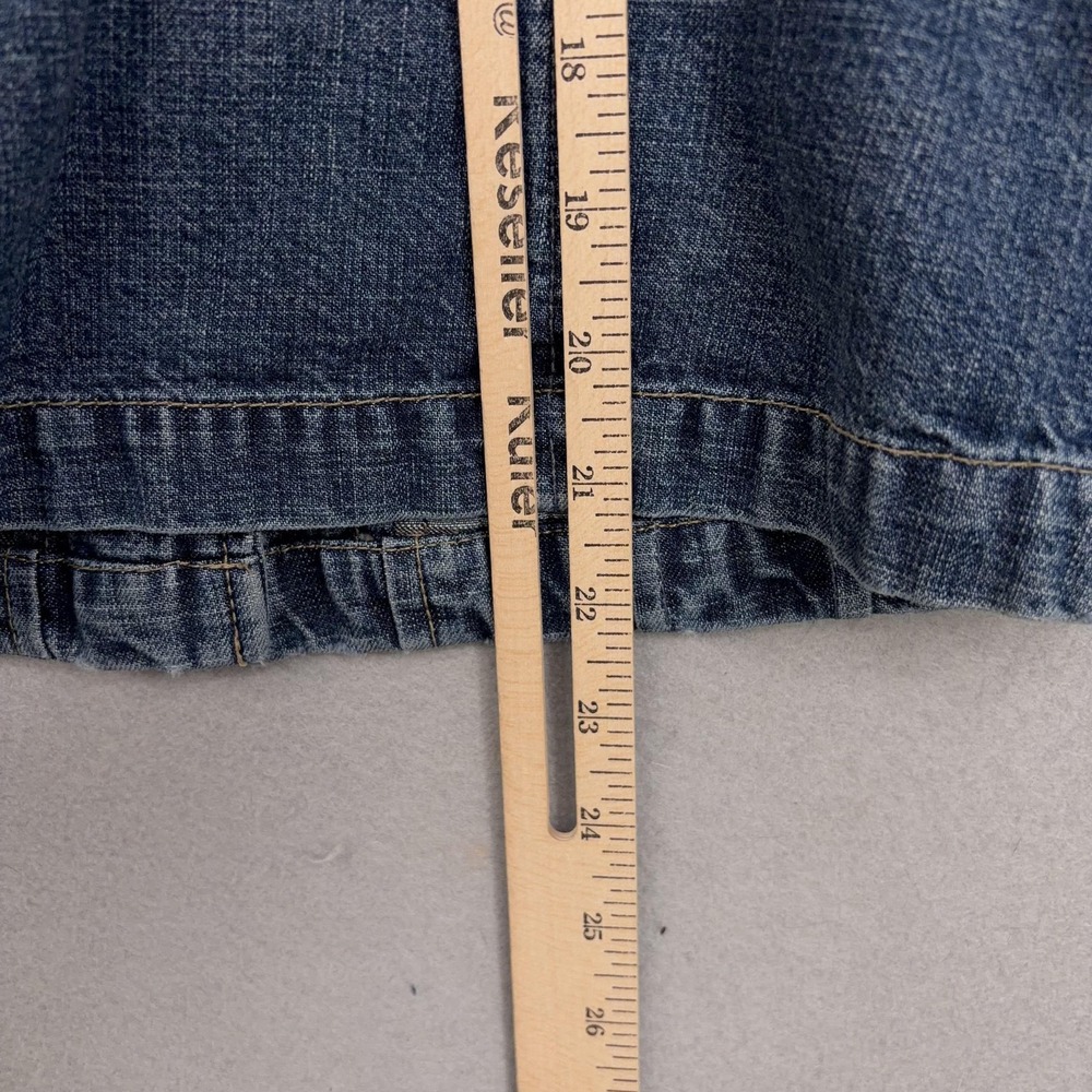 Vintage Lucky Brand Jacket Womens Medium Blue Denim Utility Cargo Pockets 90s - Picture 11 of 12